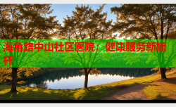 海角路中山社区医院：健康服务新标杆
